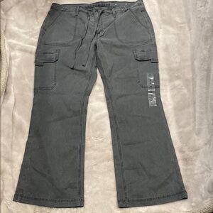 American Eagle Outfitters Gray Flare Pants